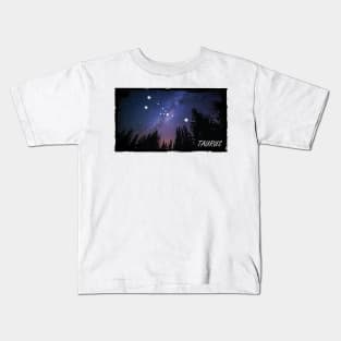 Zodiac Majesty Taurus Constellation Kids T-Shirt